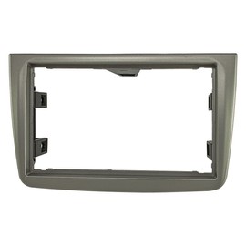 tomzz Audio 2402-026 Double DIN Radio Faceplate Compatible with Alfa Romeo Mito (ZAR 955) 2008 to 2013 Dark Silver Shiny