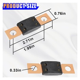 175A 32V MEGA/AMG Bolt Down Fuse, High Current Bolt-on Fuse for Cars, Trucks, Buses, Boats, Construction Vehicles, Caravans