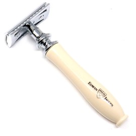 Edwin Jagger Chatsworth Imitation Ivory Traditional Safety Razor