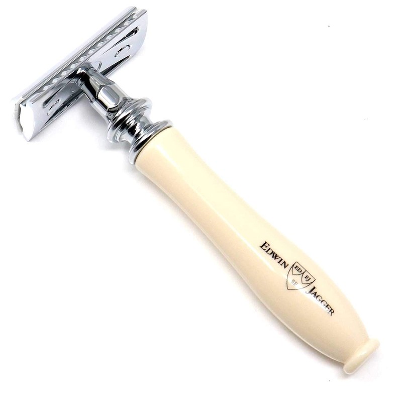 Edwin Jagger Chatsworth Imitation Ivory Traditional Safety Razor