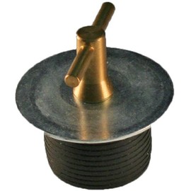 Shaw Plugs 52003-1 Turn-Tite Expandable Neoprene Rubber Plug with Brass Handle and Zinc Plated Steel Hardware, 1-5/8" x 1-5/16"