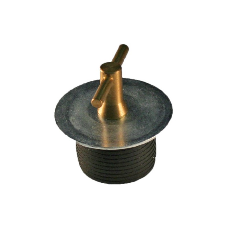 Shaw Plugs 52003-1 Turn-Tite Expandable Neoprene Rubber Plug with Brass
