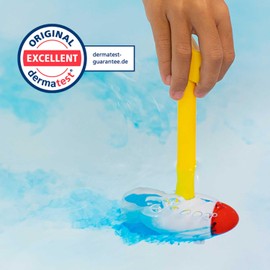 INKEE Wand Rocket | Rakete-Zauberstab mit Kinder Badebomben, Badekugeln mit 7 Badefarben für die Badewanne, Erdbeerduft