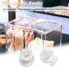 MOROBOR Spherical Acrylic Knobs, 16pcs No Drilling Self-Adhesive Dresser Drawer