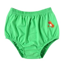 Landofgenie Adorable Dinosaur Cloth Diaper Cover for Adults Soft 95% Cotton Reusable Elasticated Waistband Comfortable S Green