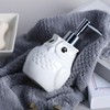 Colias Wing Cute White Owl Shaped Soap Dispenser with Plastic