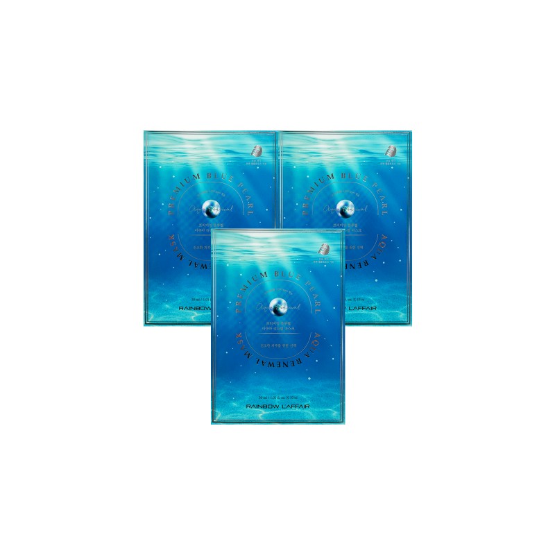 Rainbow Raphael Premium Blue Pearl Aqua Renewal Mask Pack 30ml