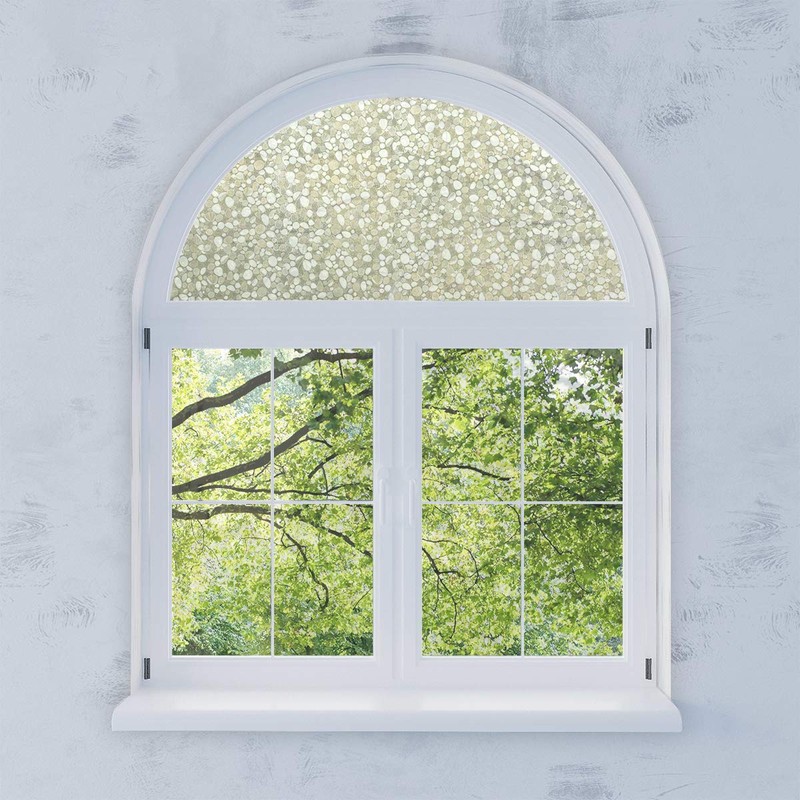 Autotech Park Precut Arched Window Film, Pebble Design, Self Static