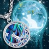 Eusense Cat Necklace for Women Cats Pendant 925 Sterling Silver