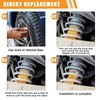Stop Buffer Rubber Bearings 2 Pieces Spring Plate Stop Buffer