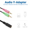 deleyCON Adapter Audio Jack Y Adapter Cable Stereo - 1x