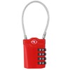 ZHEGE TSA Lock 4 Digit Combination Code, Suitcase Lock (Red)