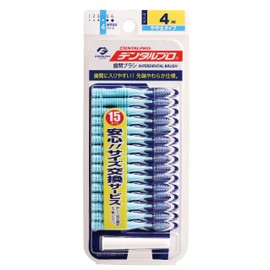 [Bulk Purchase] Dental Pro Interdental Brush I-Shaped Size 4 (M) 15P [8 Pieces]