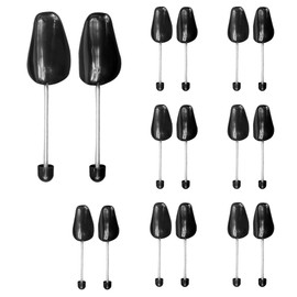 YY YEARCHY Shoe Tree for Men Shoe Stretcher Holder Shape Support for Men's Boots Adjustable Lightweight Plastic (8 Pairs, Black Spring)