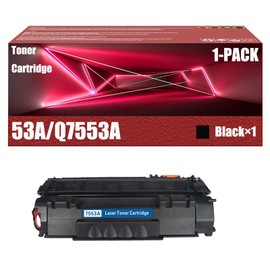 53A Q7553A Toner Cartridges for HP 53A Q7553A Toner Cartridge Compatible for HP Laserjet P2014 P2015 M2727 P2011 P2012 P2013 P2015D P2015N P2015DN Printer High Yield Refill,Black ×1