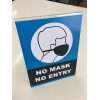 NO MASK NO ENTRY 8.5x11 Store Re-Opening Signs Kit (ALL