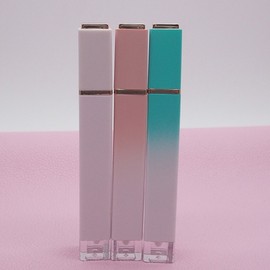 4.5ml DIY Square Frosted Gradient Empty Lip Gloss Bottle Free Size/8012 Pure White Bottle Tube 30ea