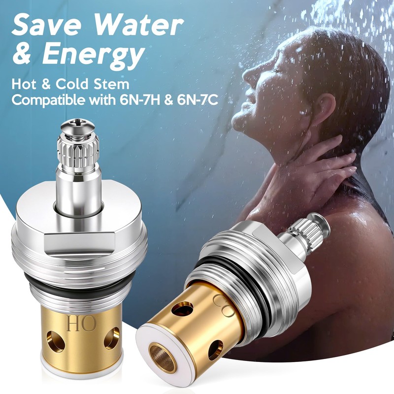 Enhon Hot Cold Stem Compatible with Kohler 6N-7H and 6N-7C,