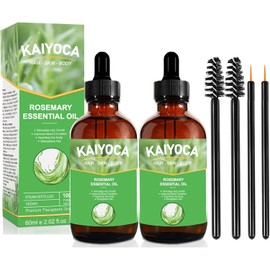 2 Packs Reine natürliche ätherische Rosmarinöle, Haarwuchs-Kopfhautöl für trockenes, strapaziertes Haar, Behandlung von Haarausfall, nährt die Kopfhaut, beseitigt juckende und trockene Kopfhaut