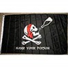 AES Pirate Name Your Poison Flag 3'x5' Skull & Bones