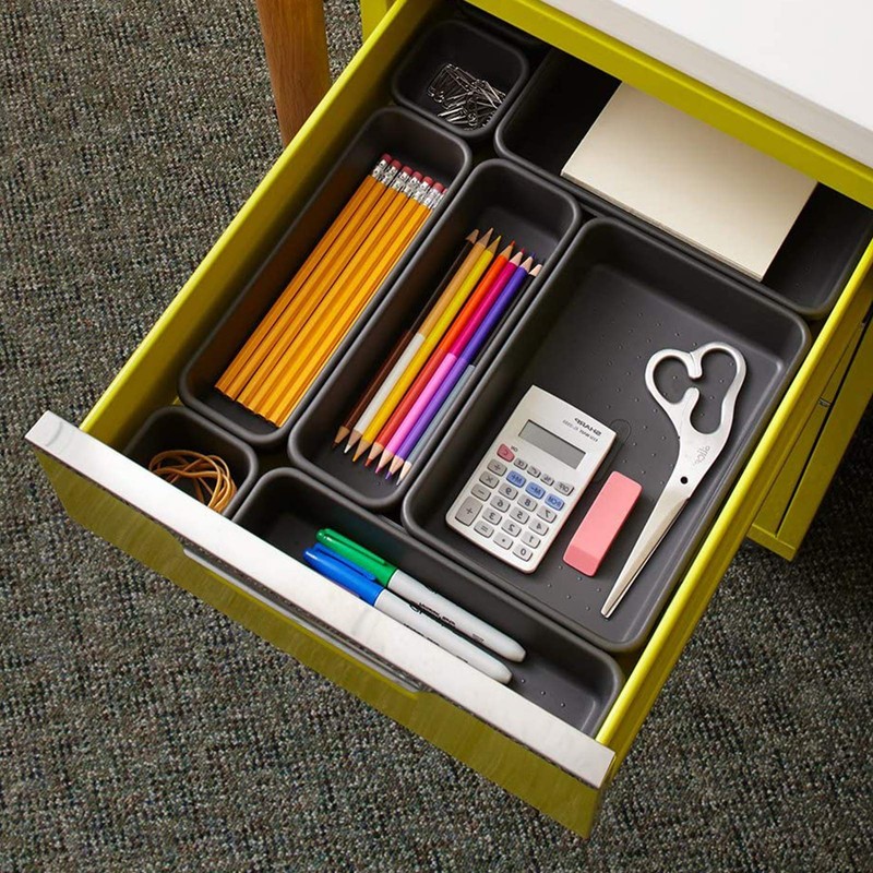 8-Piece Drawer Organiser, Storage Box for Home, Washable Storage Box,