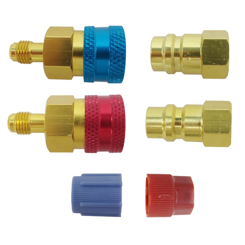 HaeKap R1234YF Quick Coupler, R1234yf to R134a Adapter,1234yf to 134a