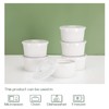 DOWAN Ramekins with Lids 4 oz Oven Safe, Creme brulee