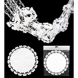 Christmas Concepts® 9ft x 1ft Large Round Foil Garland Festive Hanging Decorations – Christmas Trimming (White)