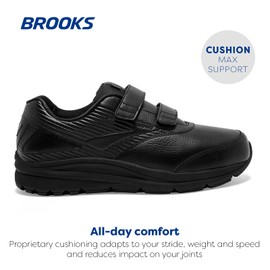 Brooks Men's Addiction Walker V-Strap 2 Walking Shoe - Black/Black - 9 Medium