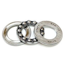 Parts and Parts 51104 thrust ball bearing, 20 x 35 x 10 mm, DIN 711, high axial load absorption, easy assembly, deep groove axial bearing, durable steel construction, use in shafts and mechanical