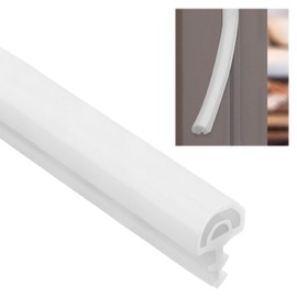 10 m Door Frame Seal for Sound Insulation, Door Seal, PVC Draught Excluder for Doors, Door Seal White for Moisture Resistance, Heat Insulation, Windproof, Sound Insulation