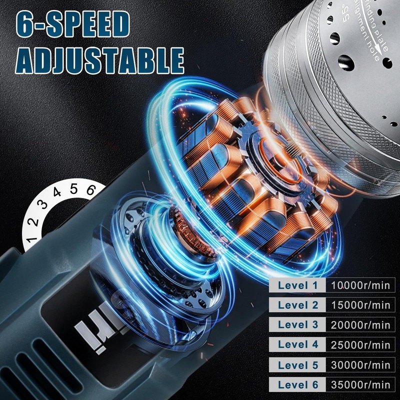 Tungsten Electrode Sharpener Grinder For TIG welding,6 Sizes 8 Angles