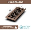 Floor Register 4x10 Vent Cover – Heavy-Duty Steel, Rustproof &
