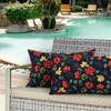 idee-home Outdoor Pillows with Inserts Included, Patio Outside Lumbar Pillows