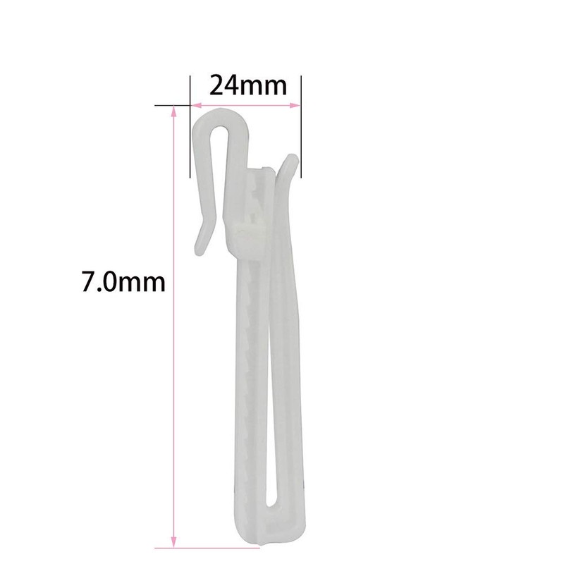 30 pcs Adjustable Curtain Hooks for Drapes Depth Pinch Pleat
