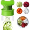 Aczyqws 1 Pack Handheld Spiralizer Vegetable Slicer, Upgrade 4 in