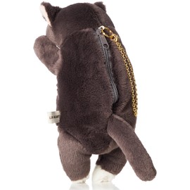 Livheart 87032-73 By the Scruff of the Neck Black Cat Pouch, Total Length: Approx. 7.9 inches (20 cm), Holds Small Items, Cute