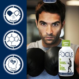 Focus Shots with Trilogine Variety Pack, 24 Count (1.93 fl oz), Blackberry, Lemon Lime Flavors