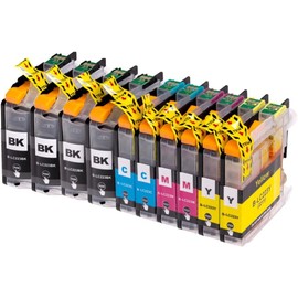 10 XL Cartridges Compatible with Brother LC-223 XL LC223 for Brother DCP-J4120DW, MFC-J4420DW, MFC-J4620DW, MFC-J4625DW, MFC-J5320DW, MFC-J5620DW, MFC-J5625DW, MFC-J5720DW
