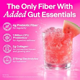 Belli Welli Suplemento Diario Fibra Polvo Colágeno Probióticos Electrolitos Favorece Salud Digestiva Equilibrio Intestinal Desinflamación Sandía