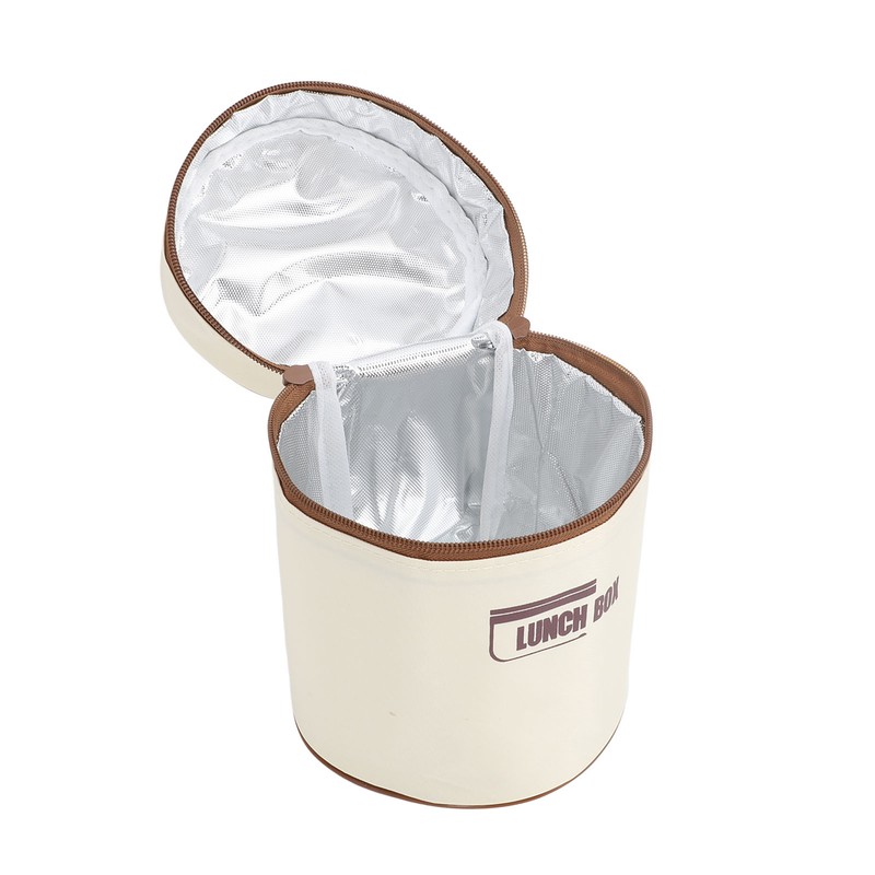 Insulated Lunch Container 304 Stainless Steel Leakproof Portable Round Thermal