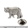 Antique Pewter Black Bear Mini Pin M033MP