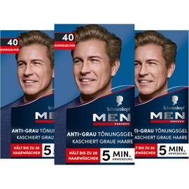 3x Schwarzkopf Men Perfect 40 Natural Dark Blonde
