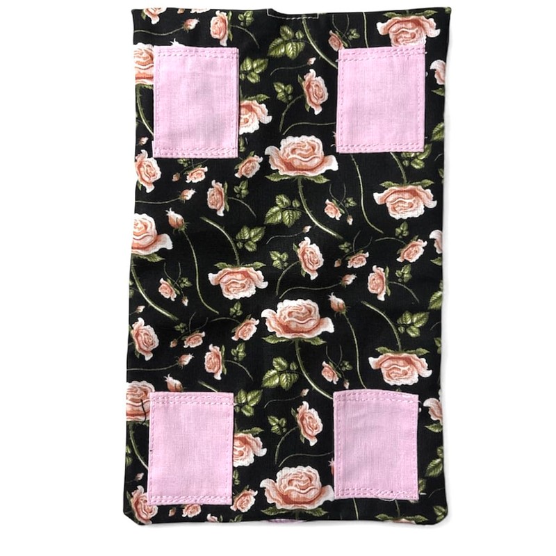 Pink Roses Print.Catheter Leg Bag Holder. Cover.