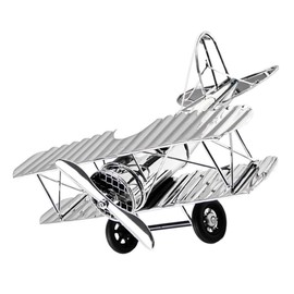 Artibetter Fighter Jet Model Retro Plane Ornament Metal Aeroplane Sculpture Vintage Retro Home Decor Desktop Vintage Plane Decor Stem Decorate Accessories