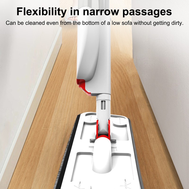 Spray Mop for Floor Cleaning Rotatable PP PET Stainless Steel