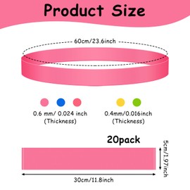 20 Pack Chair Bands for Kids with Fidgety Feet, ADHD Tools for Kids, ROOKEA Sensory Room Must Haves for Adhd Kids Fidget Chair Bands Autism Classroom Must Haves ADHD Tools for Classroom Home Chairs