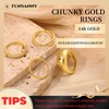 Funsanny Gold Rings for Women Non Tarnish - Stackable Rings
