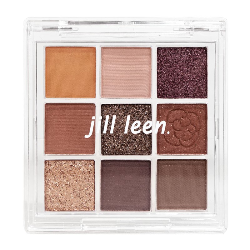 JILL LEEN GM16 Shining Mini Eyeshadow Palette, 9 Colors, Pink,
