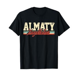 Almaty Kazakhstan Travel Souvenir Retro Vintage Gift T-Shirt